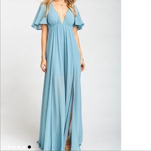 Show Me Your MuMu Fay Flutter Maxi Dress